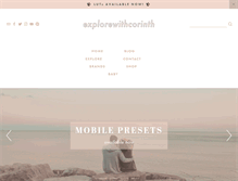 Tablet Screenshot of explorewithcorinth.com